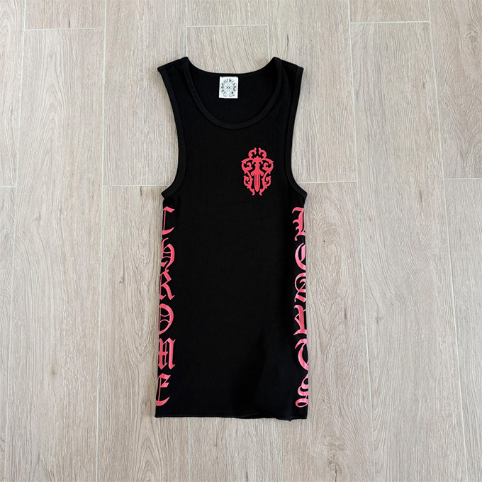 chrome hearts ribbed knit tank top